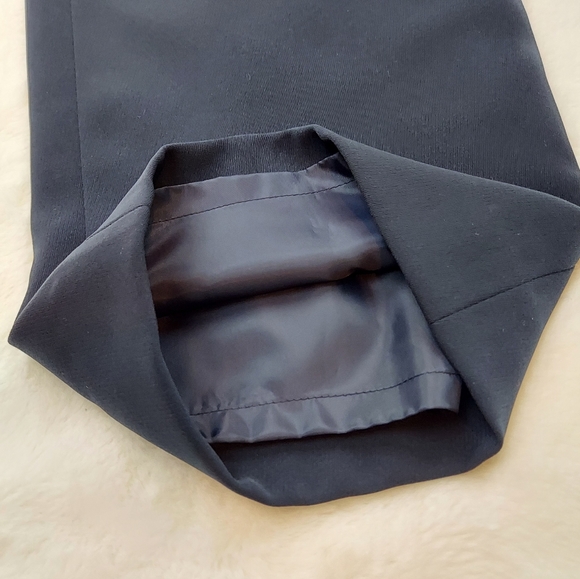 Caslon Nordstrom Dark Blue Midnight Pleated High Waisted Dress Pants Size 8 - Picture 6 of 10